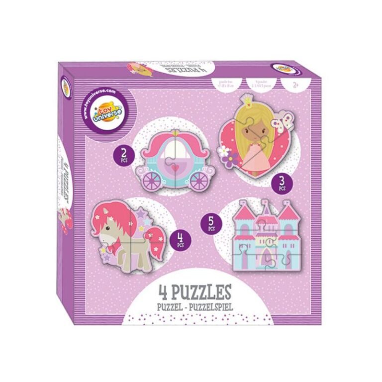 Toy Universe 4 mini παζλ προοδευτικής δυσκολίας πριγκίπισσα