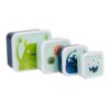 A little lovely company: Σετ 4 δοχεία φαγητού Lunch & Snack Box "Monsters"
