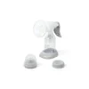 Θήλαστρο Ανατομικό Babyono Grey 1484 με θηλή σιλικόνης, μαξιλαράκι και μπιμπερό