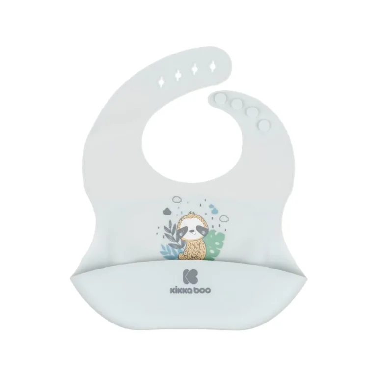 Σαλιάρα Σιλικόνης Kikka Boo – Savanna Friends Blue
