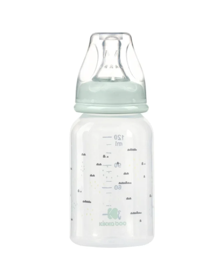 Πλαστικό Μπιμπερό Kikka Boo Κατά των Κολικών 120ml για 0+ μηνών Mint Savanna