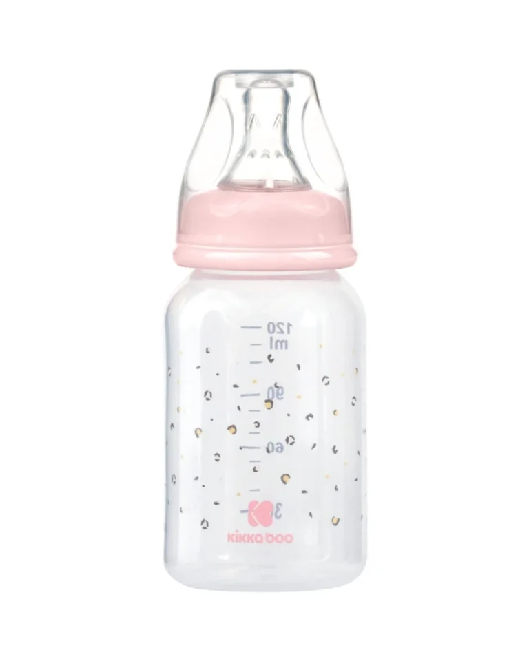 Πλαστικό Μπιμπερό Kikka Boo Κατά των Κολικών 120ml για 0+ μηνών Pink Savanna