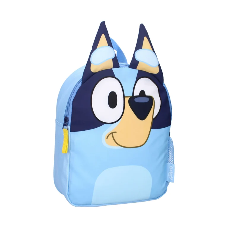 Παιδικό σακίδιο πλάτης Bluey Fluffy Friends με 3D σχέδιο.