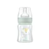 Γυάλινο μπιμπερό Kikka Boo Jungle King Mint 240ml με αντικολική θηλή.