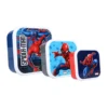 Σετ 3 δοχεία φαγητού Spider Man σε μπλε, γκρι και κόκκινο