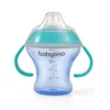 BabyOno Παιδικό Ποτηράκι με Λαβές και Μαλακό Στόμιο – Non-spill 180 ml Turquise