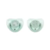 Πιπίλα Σιλικόνης 6-18m Kikka Boo Savanna Mint σετ 2τμχ - Ορθοδοντική θηλή, ασπίδα σε σχήμα καρδιάς, χωρίς BPA