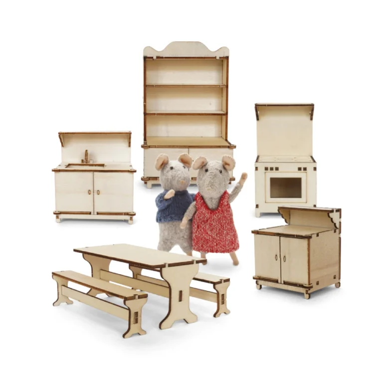 Mouse Mansion Kitchen Furniture Kit - Ξύλινα έπιπλα κουζίνας
