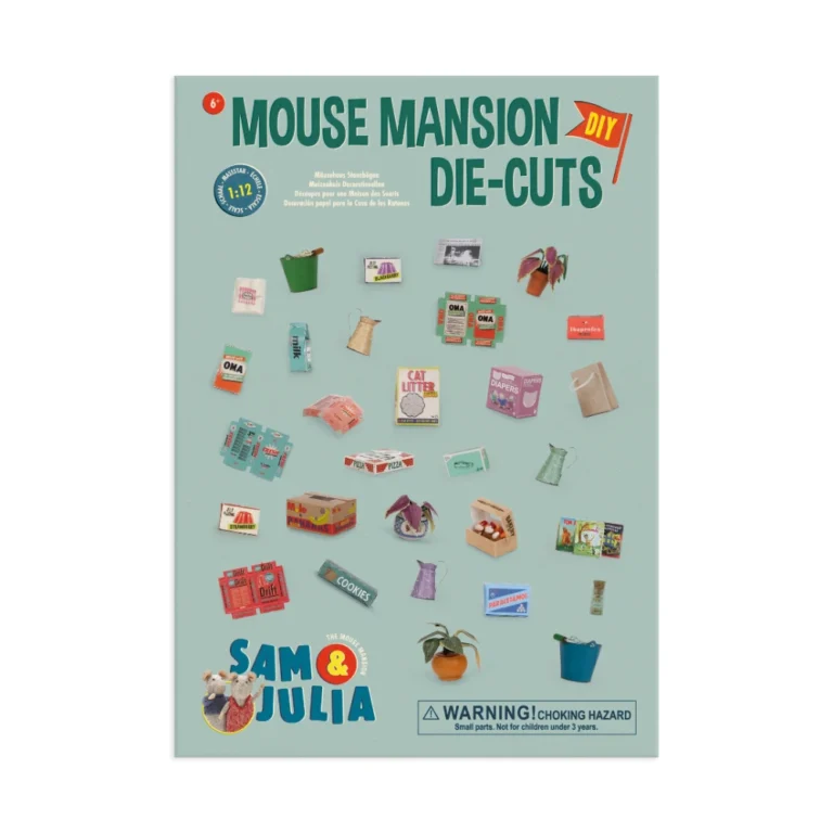Mouse Mansion Διακοσμητικά Πλήρες Σετ – Φύλλα διακοσμητικών για κουκλόσπιτο