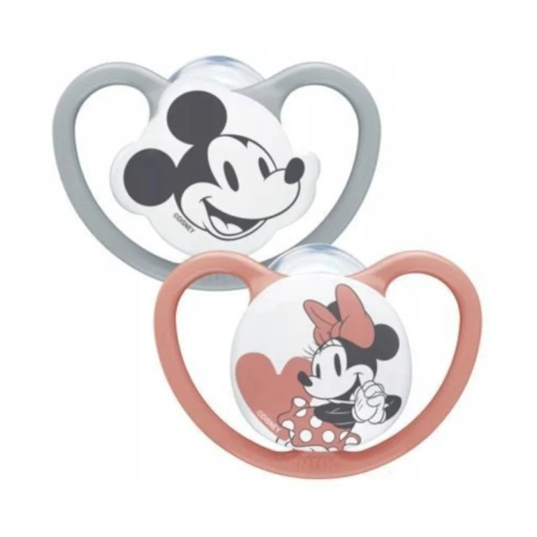 NUK Πιπίλες Σιλικόνης Disney Space Mickey & Minnie Mouse για 0-6 μηνών