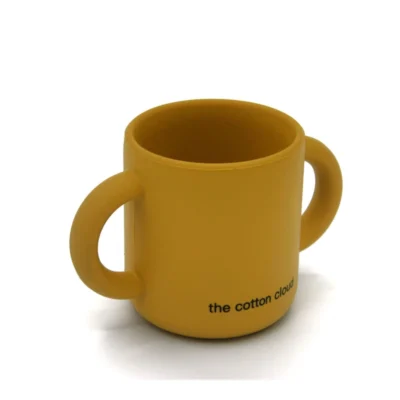 The Cotton Cloud Ποτηράκι Σιλικόνης με λαβές Mustard – Σιλικόνη, Χωρίς BPA, Εργονομικές Λαβές