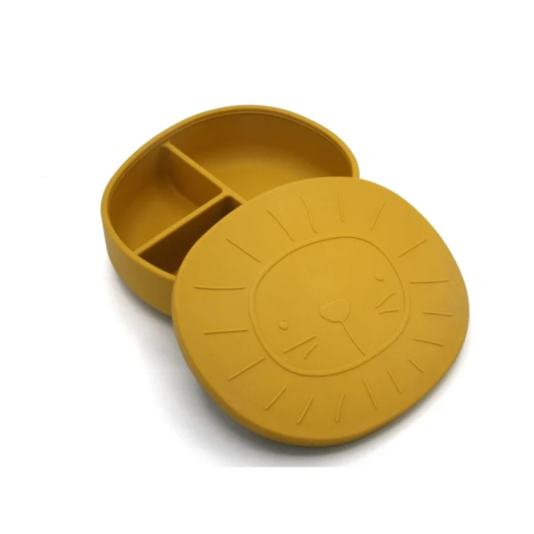 The Cotton Cloud Lunchbox Σιλικόνης Alfie the Lion Mustard – Χωρίς BPA, Σιλικόνη LFGB
