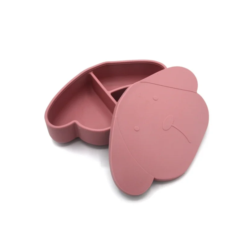 The Cotton Cloud Lunchbox Σιλικόνης Milo the Dog Wild Rose – Χωρίς BPA, Σιλικόνη LFGB