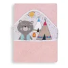 Interbaby Βρεφική Πετσέτα 100 x 100 cm (Ροζ) – 100% βαμβάκι