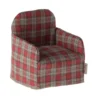 Maileg Mouse Πολυθρόνα Red Checker – Καρό πολυθρόνα για ποντικάκια