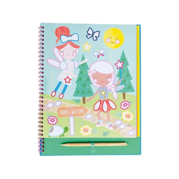 Floss & Rock FOIL & PLAY Rainbow Fairy – Σετ χειροτεχνίας με 8 σελίδες και 20 φύλλα foil