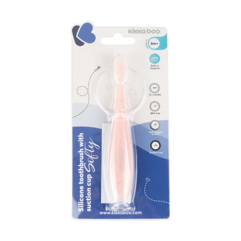 Οδοντόβουρτσα Σιλικόνης Softy Kikka Pink 6+ μηνών