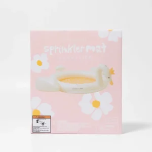 SUNNYLiFE Princess Swan φουσκωτή παιδική πισίνα με σπρινκλερ
