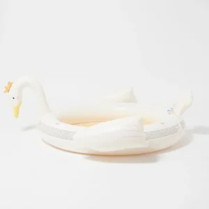 SUNNYLiFE Princess Swan φουσκωτή παιδική πισίνα με σπρινκλερ