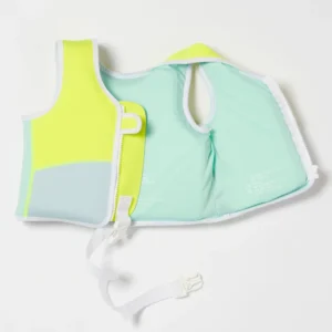 SUNNYLiFE Γιλέκο Κολύμβησης Salty the Shark Aqua Neon Yellow