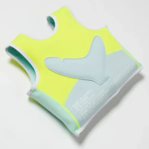 SUNNYLiFE Γιλέκο Κολύμβησης Salty the Shark Aqua Neon Yellow