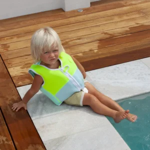 SUNNYLiFE Γιλέκο Κολύμβησης Salty the Shark Aqua Neon Yellow