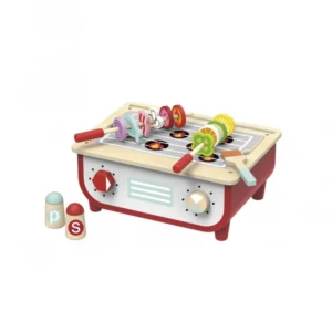 Tooky Toy Ξύλινη Κουζίνα και Μπάρμπεκιου 2 σε 1