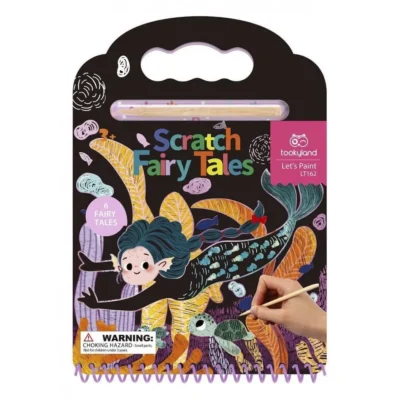 Μπλοκ Scratch Παραμύθια Tooky Toy με ξύσιμο και μαγικά σχέδια