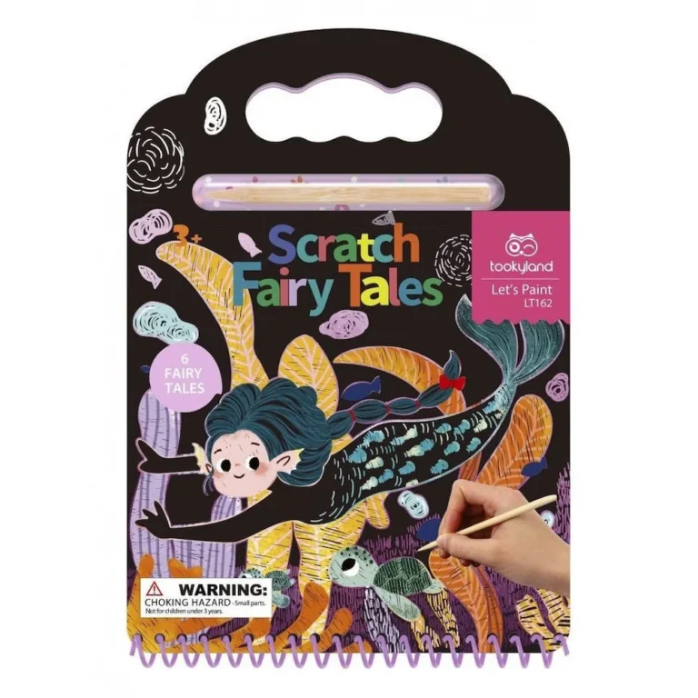 Μπλοκ Scratch Παραμύθια Tooky Toy με ξύσιμο και μαγικά σχέδια