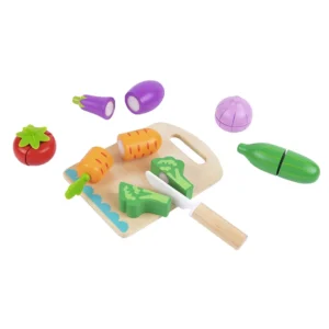 Tooky Toy Ξύλινα Λαχανικά Κοπής - 6 Λαχανικά