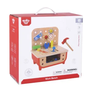 Ξύλινος Πάγκος Εργαλείων Tooky Toy για Παιδιά