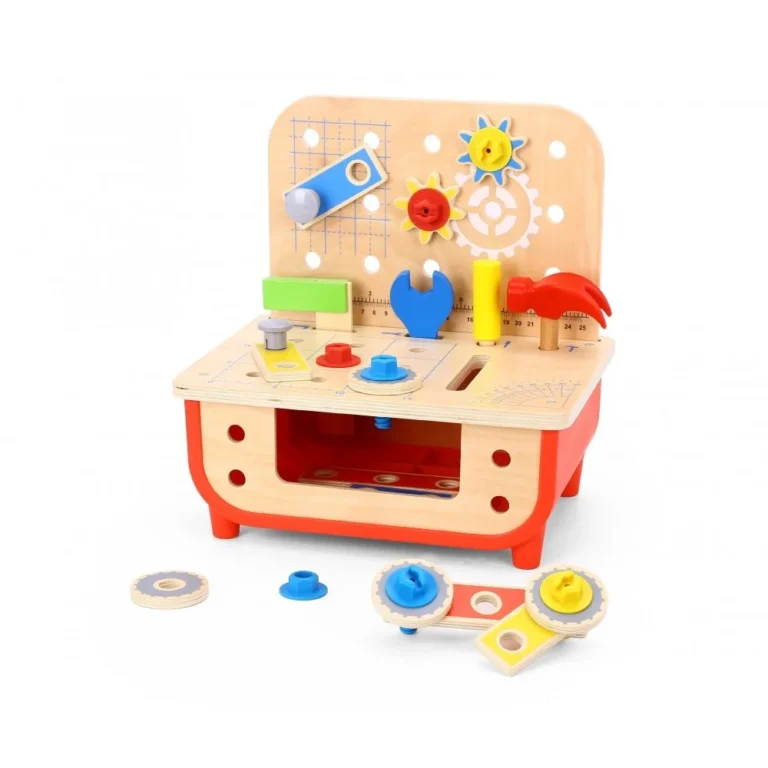 Ξύλινος Πάγκος Εργαλείων Tooky Toy για Παιδιά