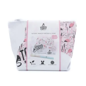 TOOT! παιδικό σετ μακιγιάζ με ρουζ Flamingo, καθρέφτη και πινέλο