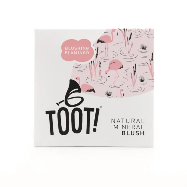 TOOT! Φυσικό παιδικό ρουζ Blushing Flamingo με καθρέφτη