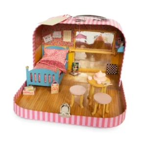 The Mouse Mansion κουκλόσπιτο βαλιτσάκι Δωμάτιο Μπαλαρίνας με έπιπλα και διακόσμηση