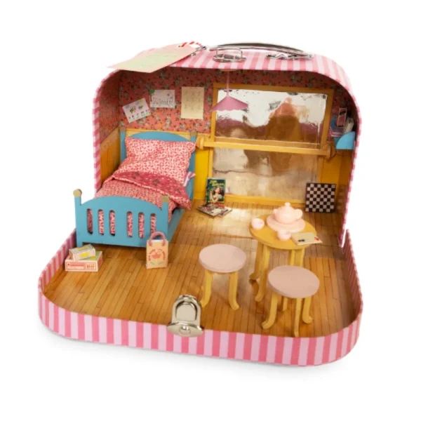 The Mouse Mansion κουκλόσπιτο βαλιτσάκι Δωμάτιο Μπαλαρίνας με έπιπλα και διακόσμηση