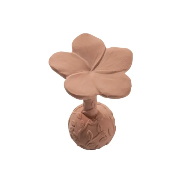 Natruba κουδουνίστρα Plumeria Rose για βρέφη από φυσικό καουτσούκ