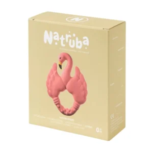 Natruba μασητικό Flamingo Pink από φυσικό καουτσούκ
