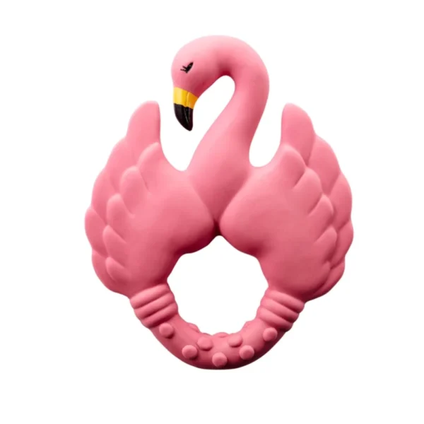 Natruba μασητικό Flamingo Pink από φυσικό καουτσούκ