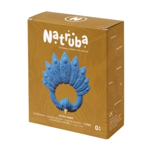 Natruba μασητικό Peacock Blue από φυσικό καουτσούκ