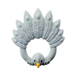 Natruba Μασητικό Peacock Light Blue από φυσικό καουτσούκ