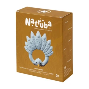Natruba Μασητικό Peacock Light Blue από φυσικό καουτσούκ