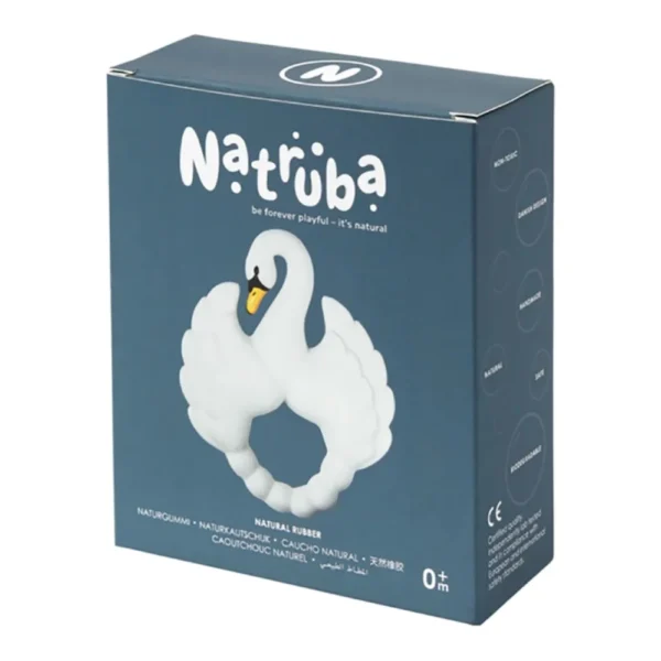 Natruba Μασητικό Κύκνος White από φυσικό καουτσούκ