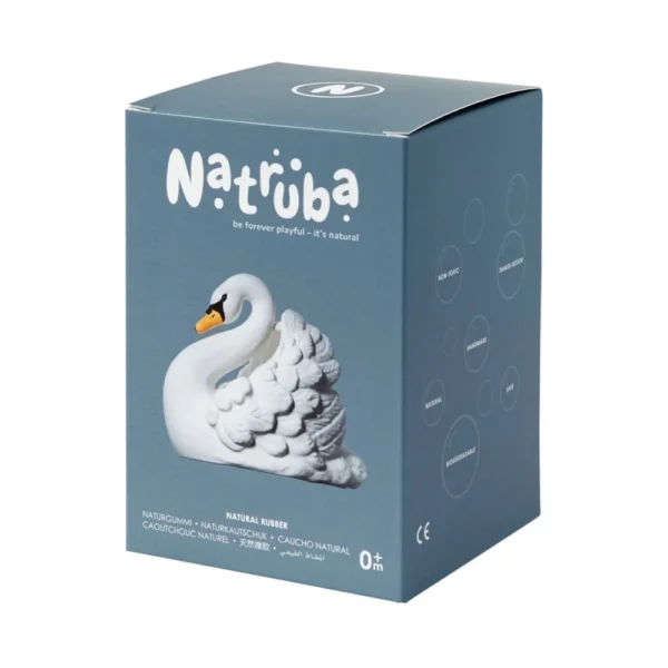 Natruba παιχνίδι μπάνιου κύκνος λευκό χωρίς τρύπες