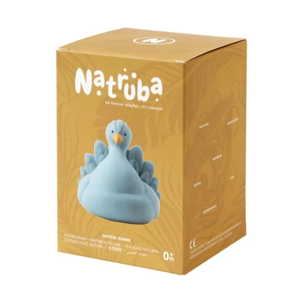 Natruba παιχνίδι μπάνιου παγώνι light blue χωρίς τρύπες