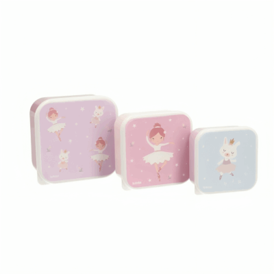 Tutete Σετ 3 Lunch Boxes Ballet