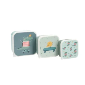Tutete σετ 3 lunch boxes Croc για σχολικά γεύματα