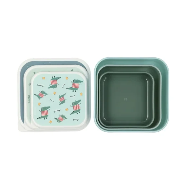 Tutete σετ 3 lunch boxes Croc για σχολικά γεύματα