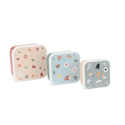 Tutete σετ 3 lunch boxes Geometric Nature για σχολικά γεύματα