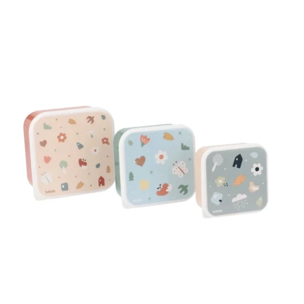 Tutete σετ 3 lunch boxes Geometric Nature για σχολικά γεύματα